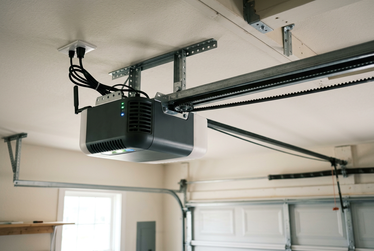Smart Wi-Fi garage door opener installation in Murphy, TX